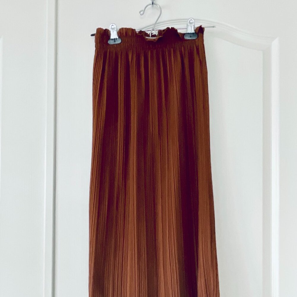 OAK & FORT Midi Pleated Skirt